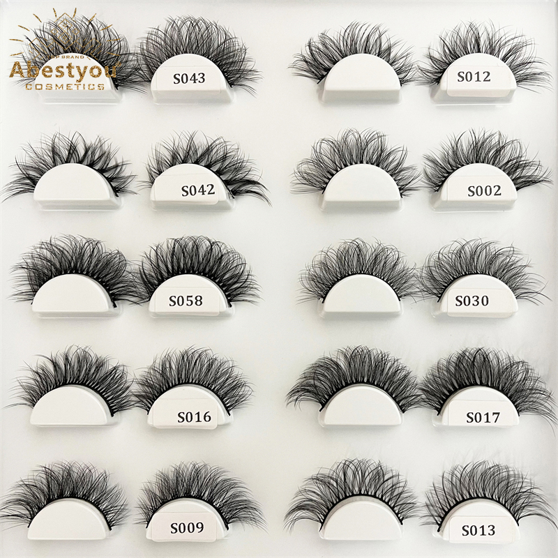 Abestyou Official Store10in1 Natural Thin Individual Short Mink 5d Eyelashes Wispy Russian Strip Lashes Ferramentas De Maquiagem