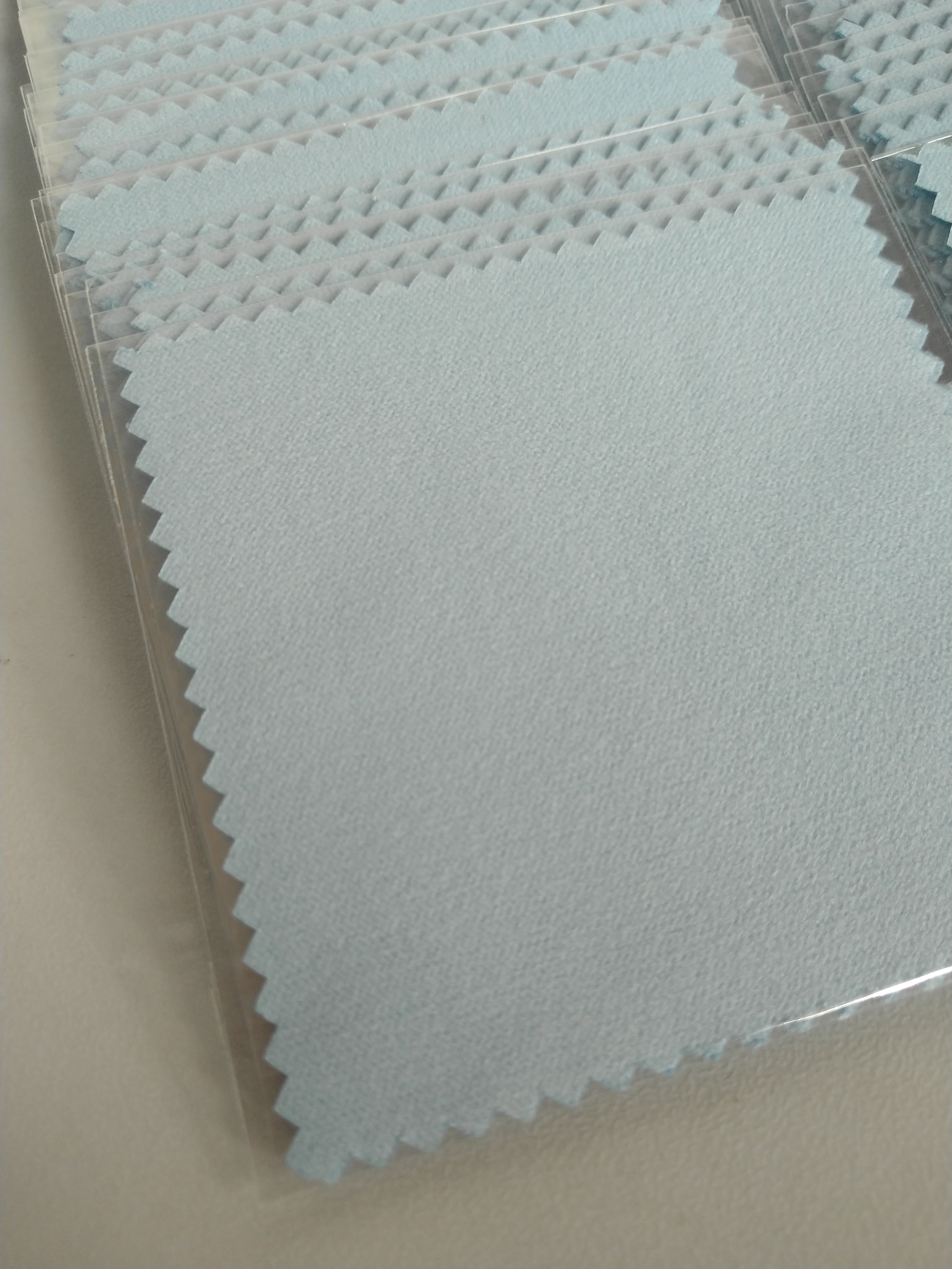 50 100 Pieces Cleaning Silver Polishing Cloth With OPP Bag for Sterling Silver Jewelry Anti Tarnish Blue Color Microfiber Suede