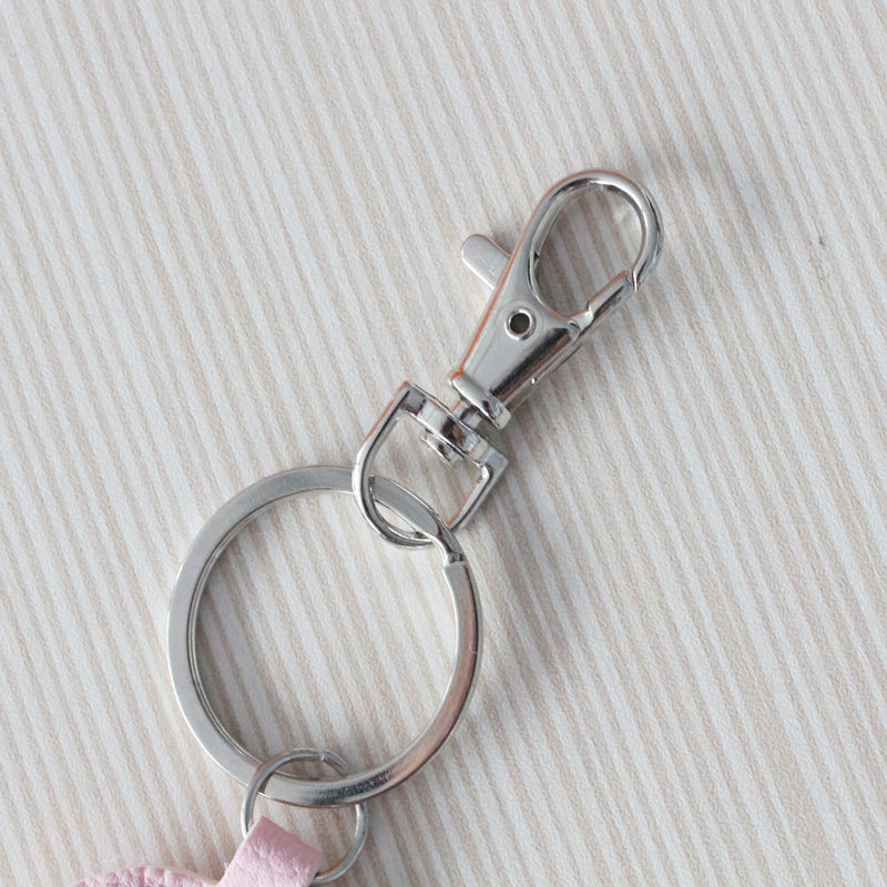 Leather Keychain Cute Pendant Metal Key Chain Ring Cover Holder Car Bag Charms Purse Handbag Brelok Llavero Porte Clef Chaveiro
