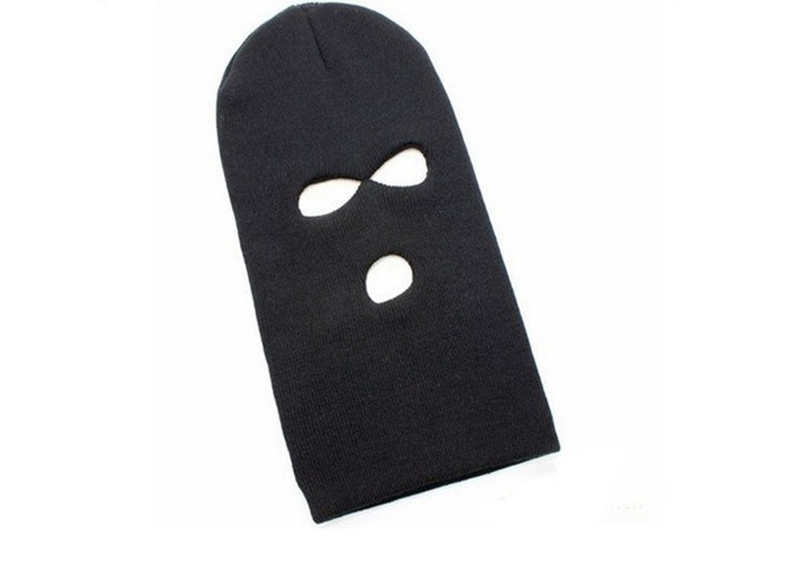 1Pcs Black Balaclava Cs Style Winter Wind Ski Hat for Men Women Cap 3 Hole Mask Neck Warmer Beanies