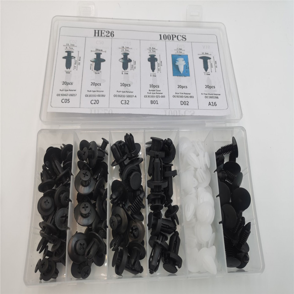 100pcs Auto Fastener Clip For Mini Cooper R52 R53 R55 R56 R58 R59 R60 R61 Paceman Countryman