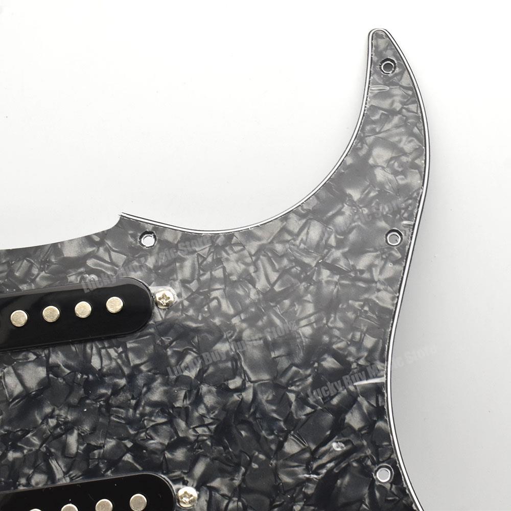 NEW Loaded Prewired Guitar Pickguard Guard Plate Ivory 3Ply with SSS Ceramic Magnet Pickups Set for ST Electric Guitar Parts