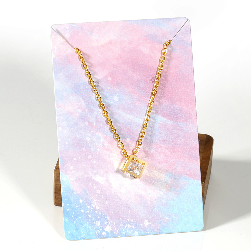 50pcs 6x9cm Jewelry Packaging Display Card for Earrings Necklaces Cards Cardboard Hang Tag Ear Studs Flower Paper Card DIY
