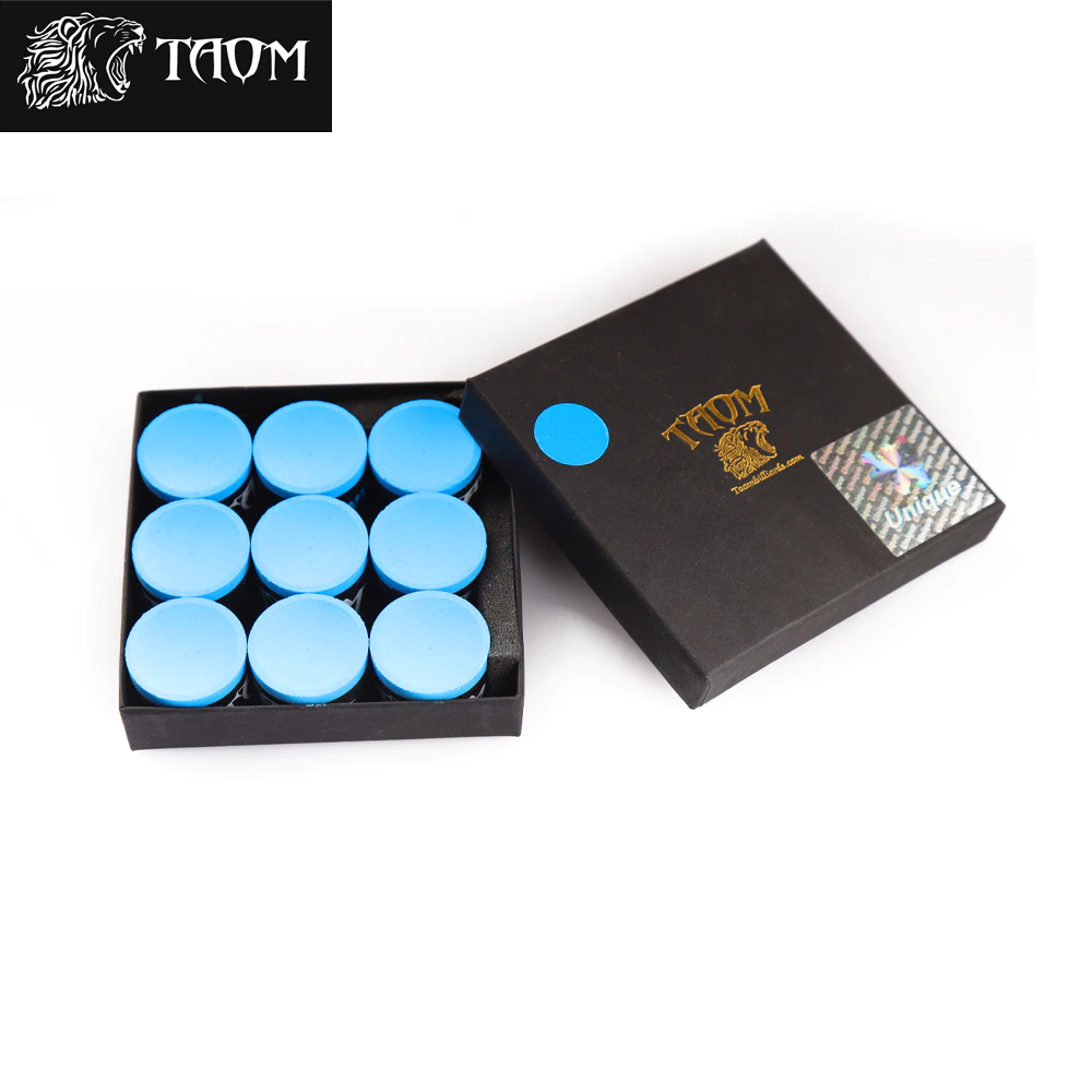 TAOM Chalk Pyro Chalk Soft Blue V10 Optimized for Pool Pyramid Snooker and Carom Professional Billiards Chalk Pool Game Snooker