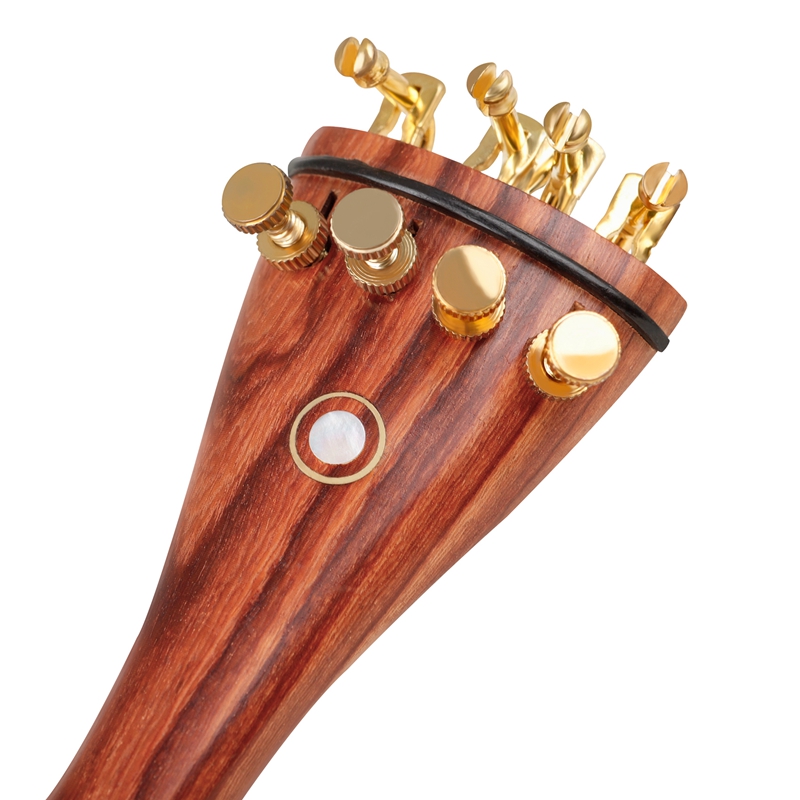 4/4 Violin Parts,Jujube Wood Violin Chin Rest Chinrest With Tuning Peg Tailpiece Endpin Violin Accessory