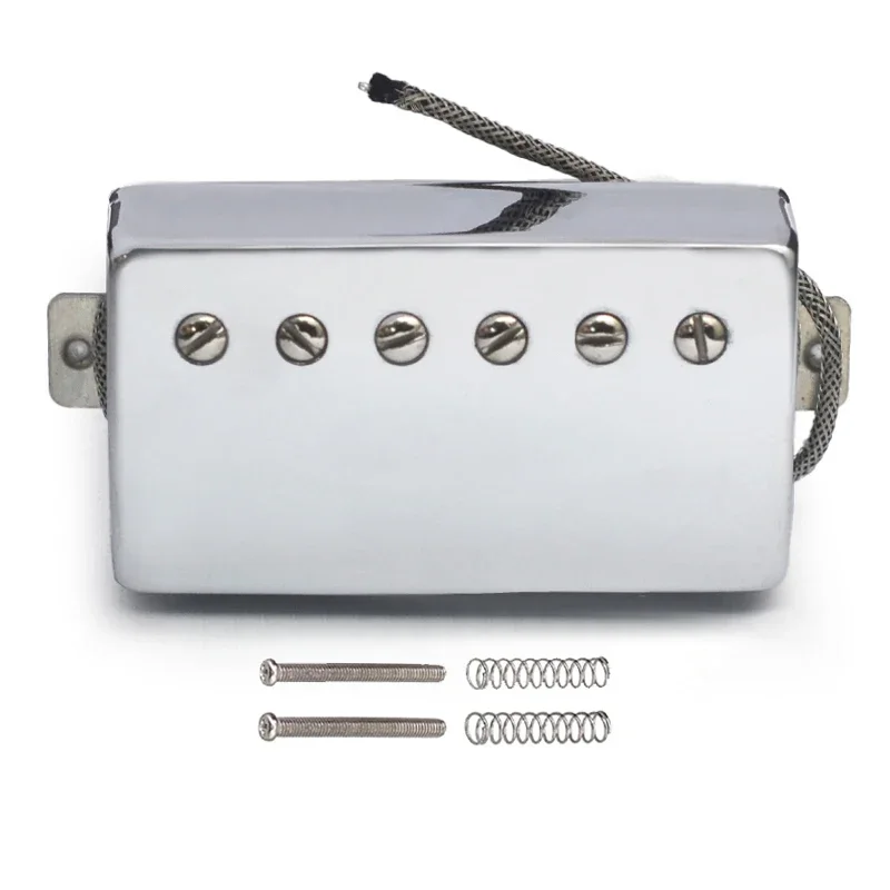 Alnico 5 LP Guitar Humbucker Pickup Set Neck & Bridge Alnico V Pickup 70x38mm Chrome