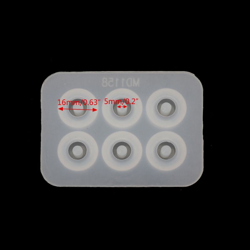 One Pack S925 Beads Cap Silicone Mold Kit Add-a-Bead Bracelet Beads with Hole Jewelry Making Tools DIY Epoxy Resin Molds