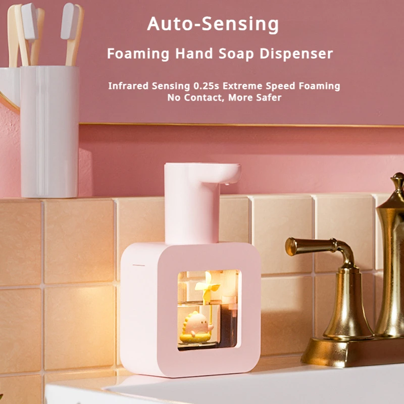 New Automatic Soap Dispenser Cute Pet Contact Free Hand Sanitizer USB Charging 400ml Liquid Dispensers Wash Handtizer Personal
