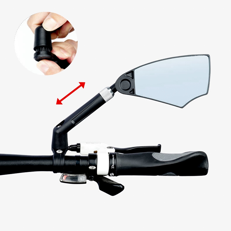 Foldable Bicycle Rearview Mirror Adjustable Rotate Wide-Angle Cycling Handlebar Rear View Mirrors Retractable Safety Back