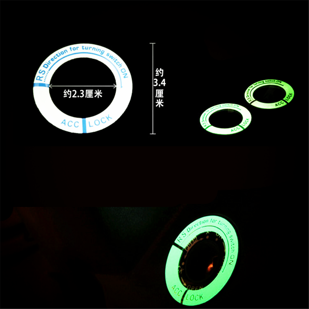 Luminous Car Key Ring Sticker Switch Cover for Opel Antara Astra K J H G Crossland X Grandland X Insignia Mokka X Signum