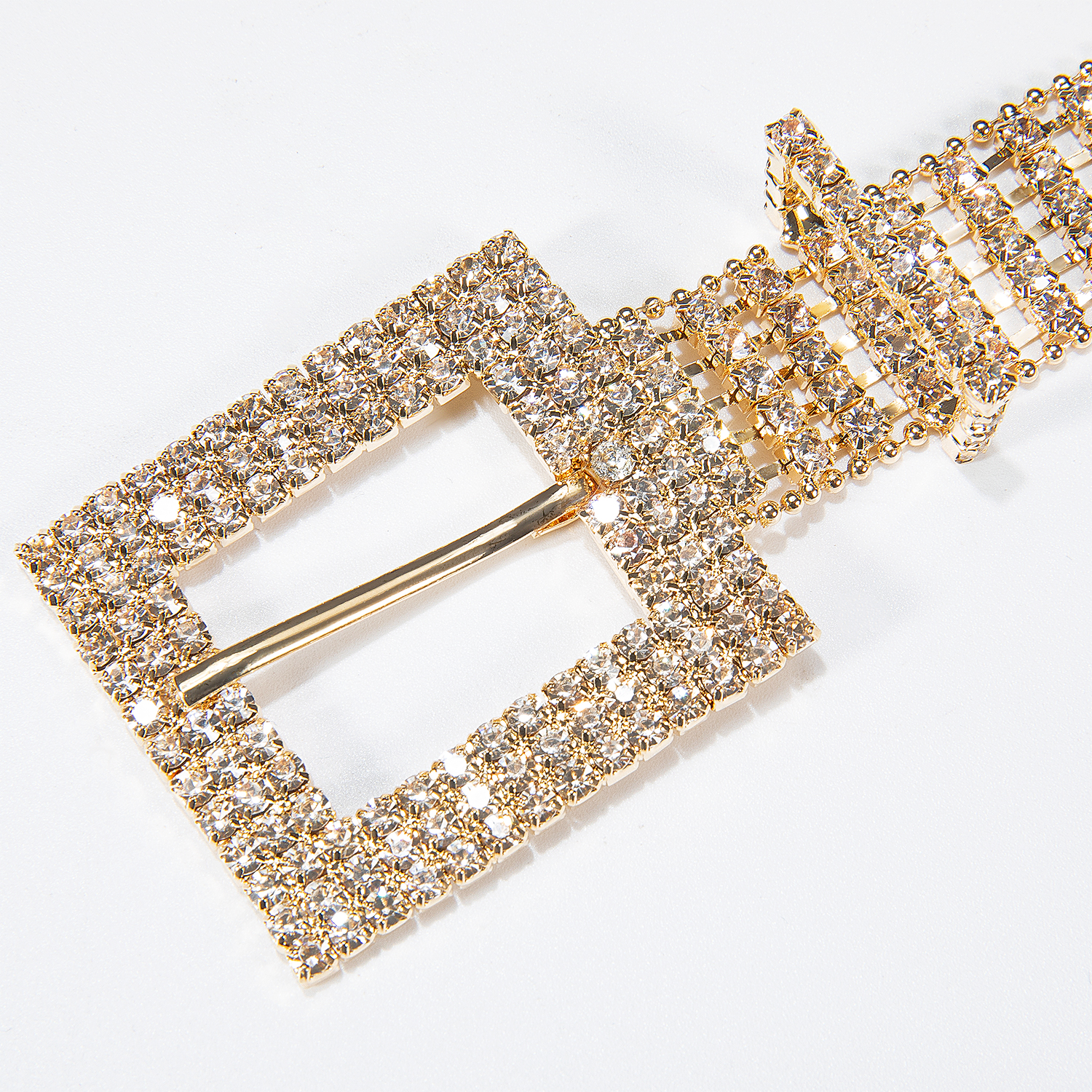 Womens Rhinestone Belts Girl Luxury Designer Crystal Diamond Female Belt With Gold Buckle 2021 New Stylish Jeans Waistband Femme