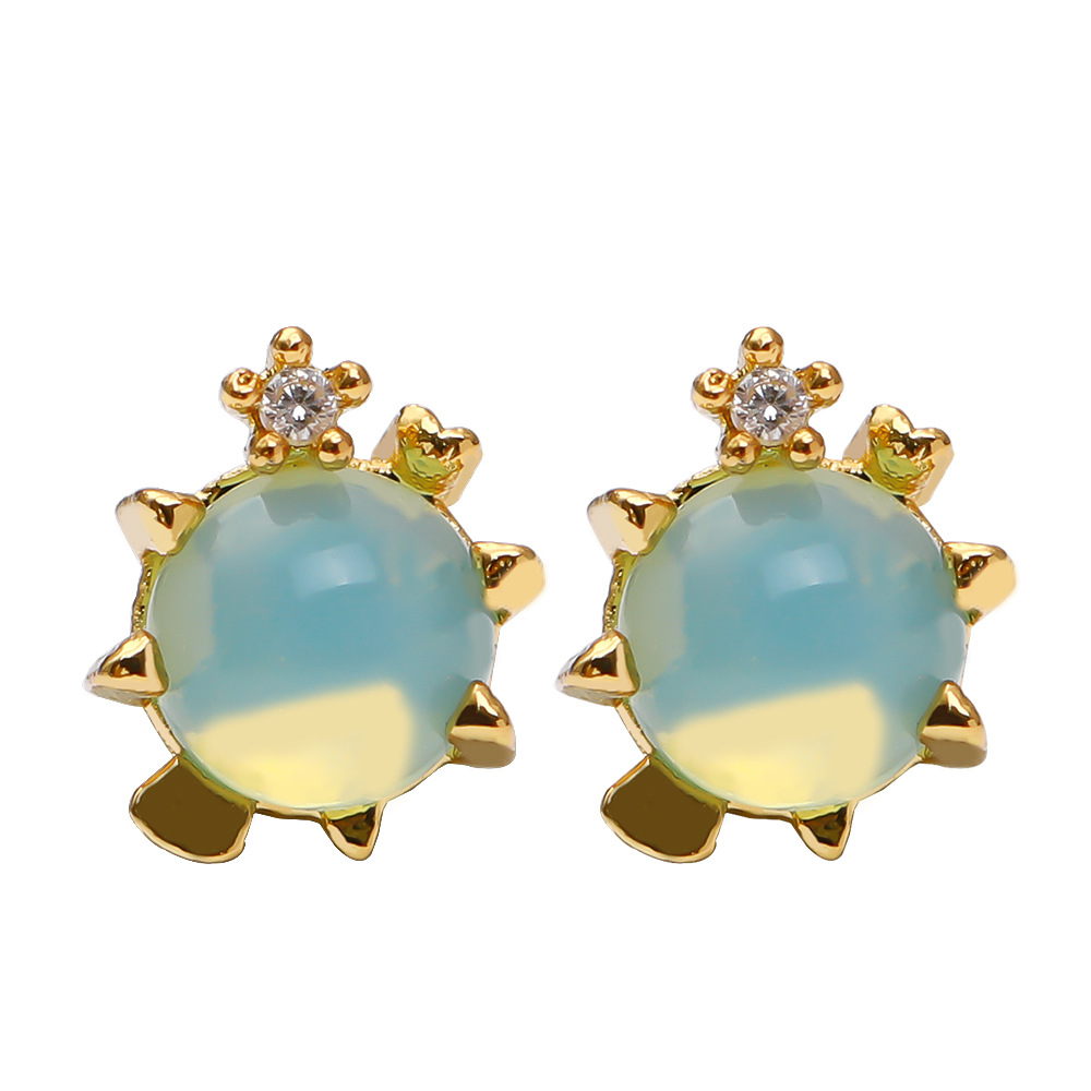 Luxury Cubic Zirconia Ocean Series Stud Earring Cute Small Animal Crab Starfish Tortoise Dolphin Earrings for Women Girls Gifts