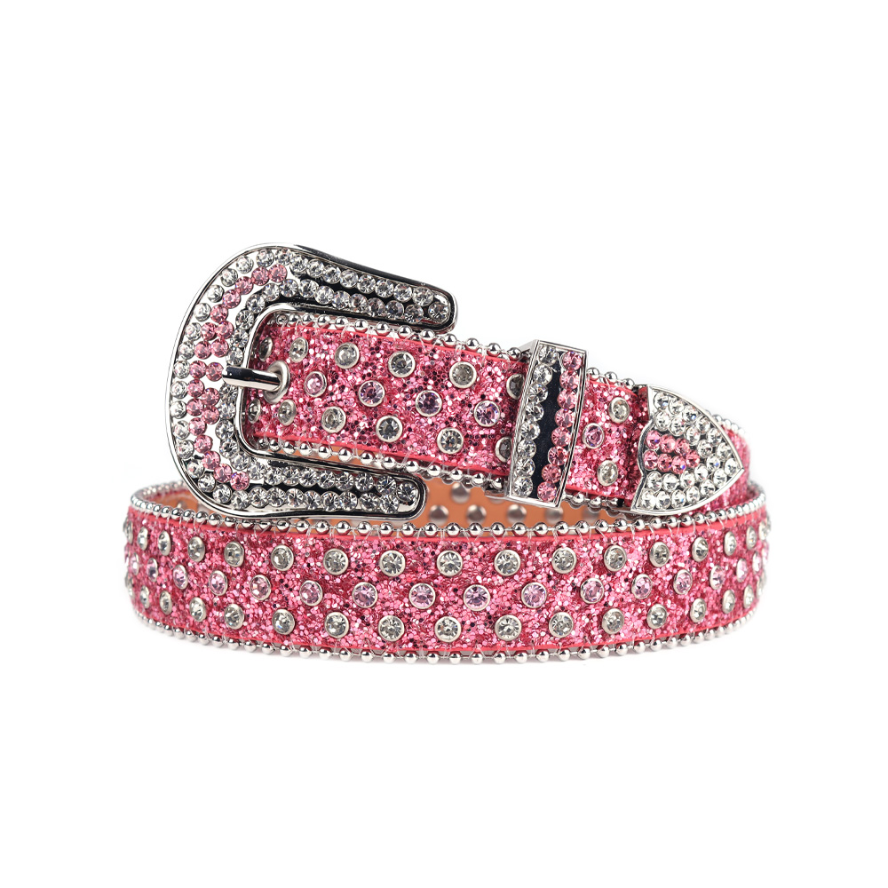 New Kids Belt Western Rhinestones Belts Waist Belt Luxury Strap Diamond Studded Belts Jeans Boys Girls For Clothing Decoration