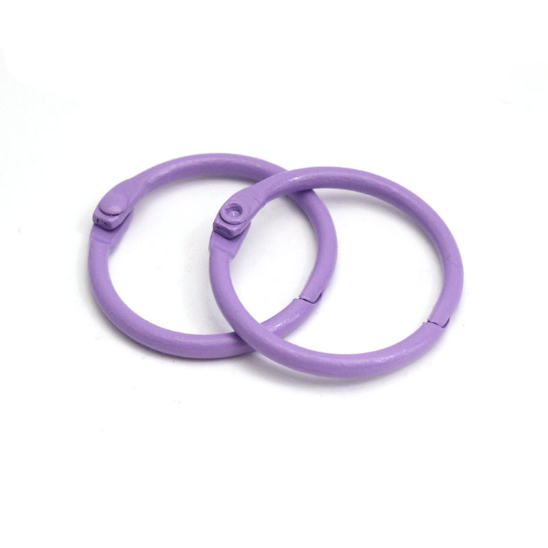10-20Pcs/Pack Colorful Metal Alloy Card Key Ring Key Binder Jump Ring DIY O Shape Keychain For Jewelry Making DIY Accessories