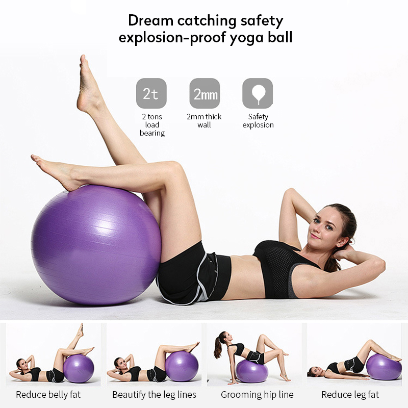 Exercise Balls Yoga Balls Exercise Stretch Exercise Balls Are Suitable for Home, Gym, Pilates, Yoga Workouts, Balance Exercises