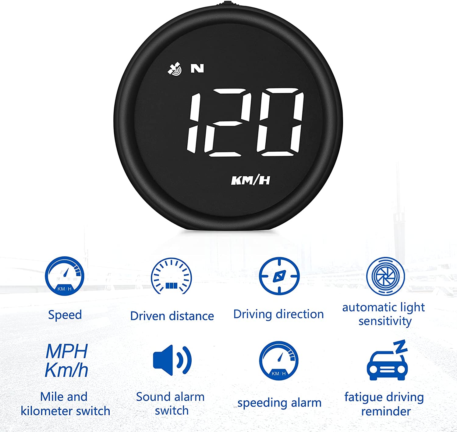 2023 G1 Car HUD OBD2 GPS On-board Computer Digital Head Up Display Auto Speedmeter Speed Windshield Projector For All Car