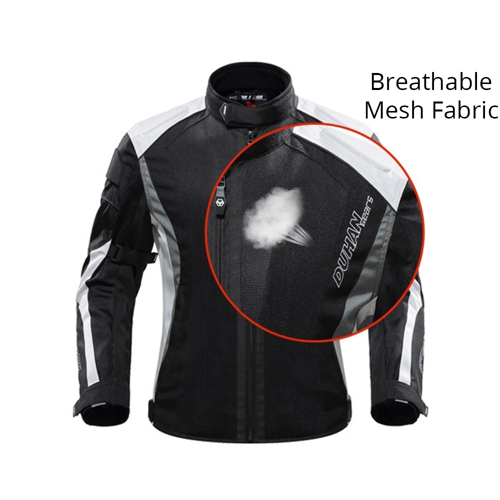 KEMIMOTO Motorcycle Men Jacket Breathable Motocross Detachable Body Protector Moto Chaqueta Mesh Motoqueiro Durable Confortable