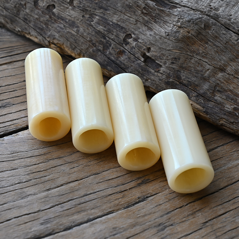 1Piece Yak Bone Bead Cream Yellow DIY Knife handle For Dagger making Handmade Carved Tubular Beads Length 70mm
