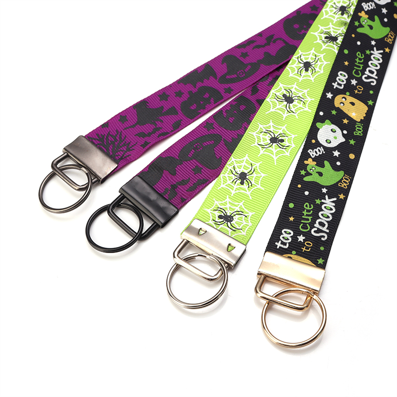 10Pcs DIY Fabric Hardware Key Chain Fob Wristlet Hardware with Key Ring for Lanyard Luggage Strap Accessories