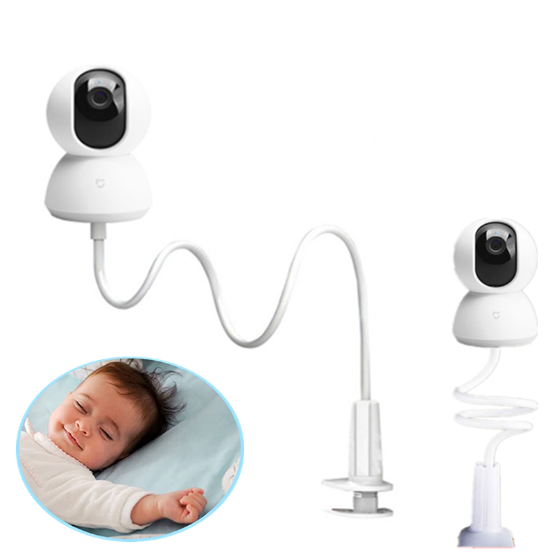 For Mi Camera Head Pro PTZ 2k Edition Book Desktop Clip Iron Bracket Adjustable White Cradle Baby For xiaomi webcamBed Punch-fre