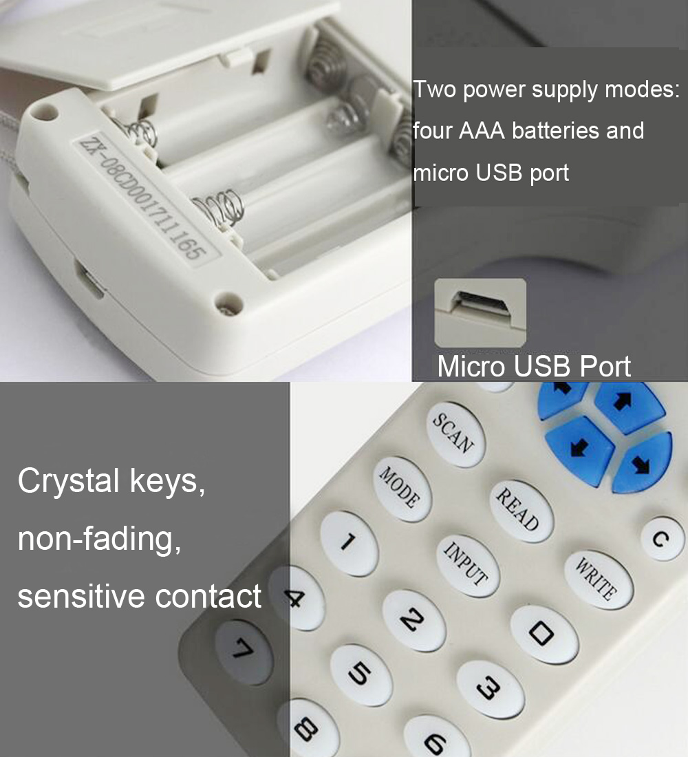Dual Frequency RFID Copier 125Khz ID IC Reader Writer copy M1 13.56MHZ Duplicator Copier+10pcs ID Card IC Card Clone Device