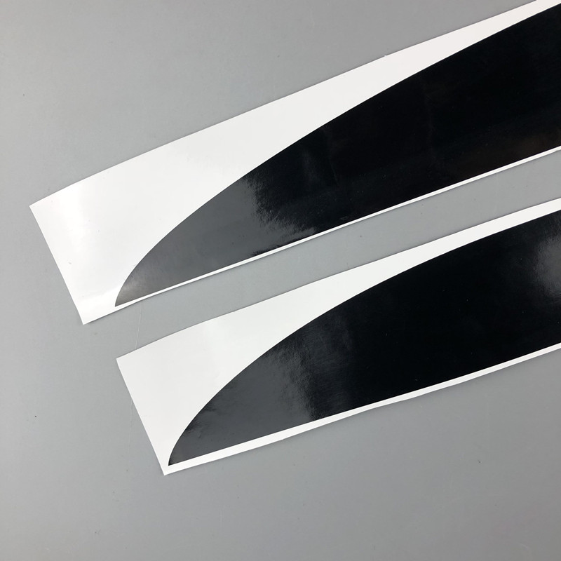 Sport Stripes Red Vinyl Decals Car Door Side Skirt Sticker For Toyota Vitz Yaris 2007-2016 Racing Styling