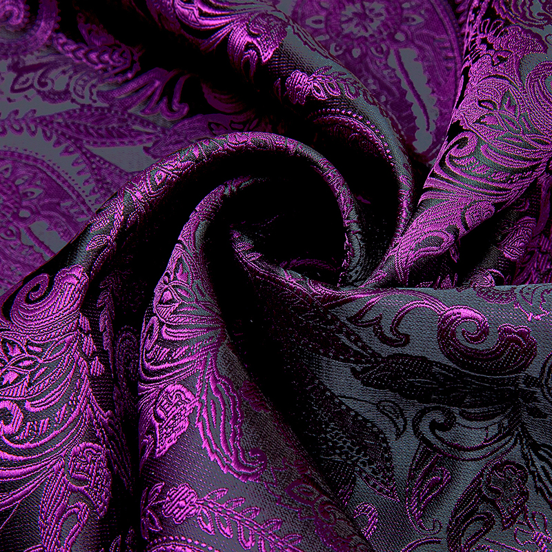 Winter Designer 160cm Long Men Purple Paisley Silk Scarf Male Brand Shawl Wrap Face Scarf Grade A Adult Barry.Wang