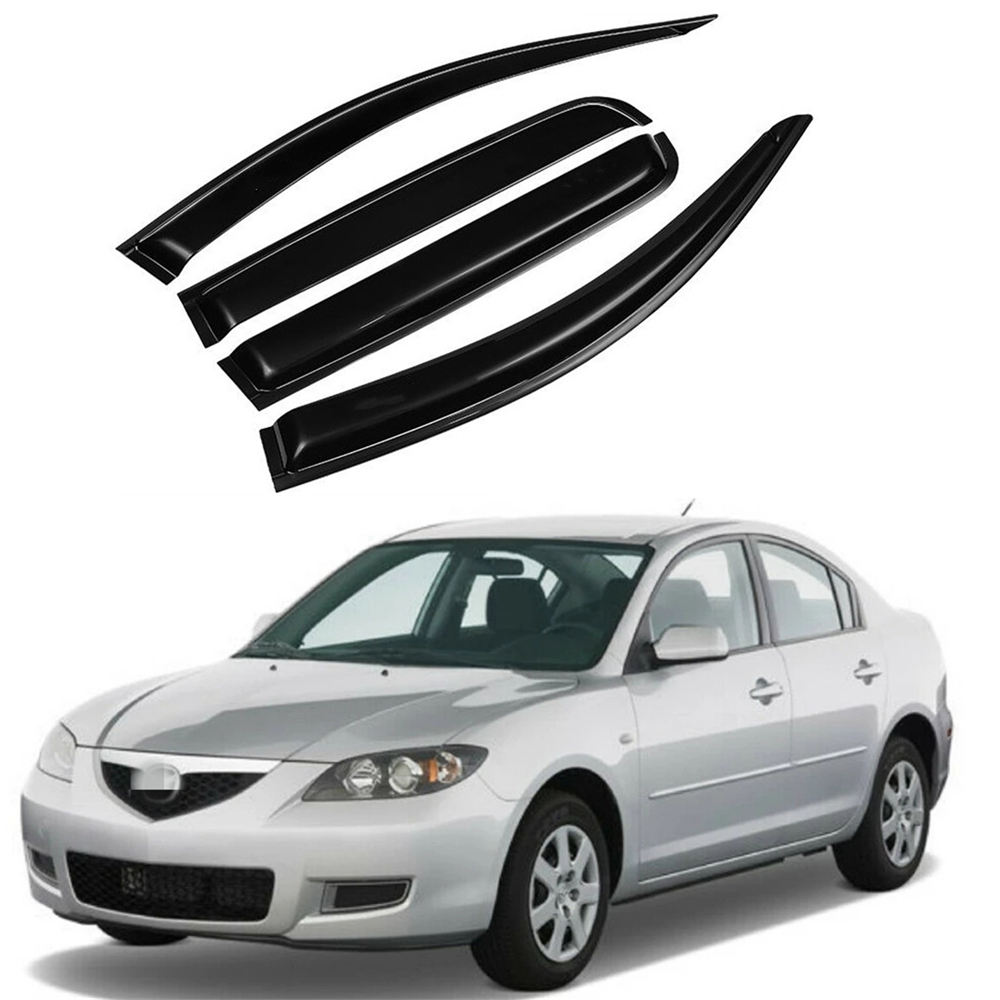 For Mazda 3 2005 2006 2007 2008 2009 2010 2011 2012 Sedan Window Visor Wind Rain Sun Smoke Guard Deflector Vent Shade Shelter