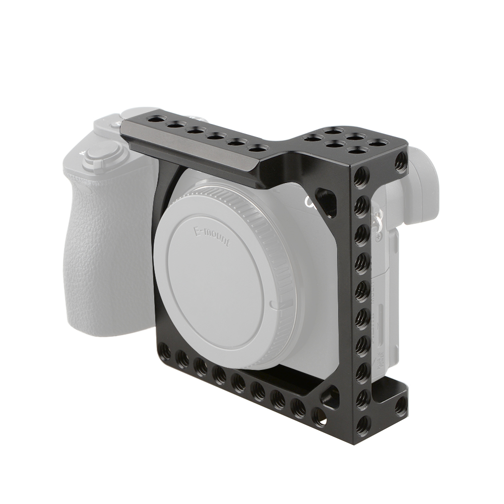 CAMVATE DSLR Camera Cage Rig With Quick Release NATO Safety Rail & 1/4"-20 Mounting Point For Snoy A6000/A6300/A6400/A6500/A6600