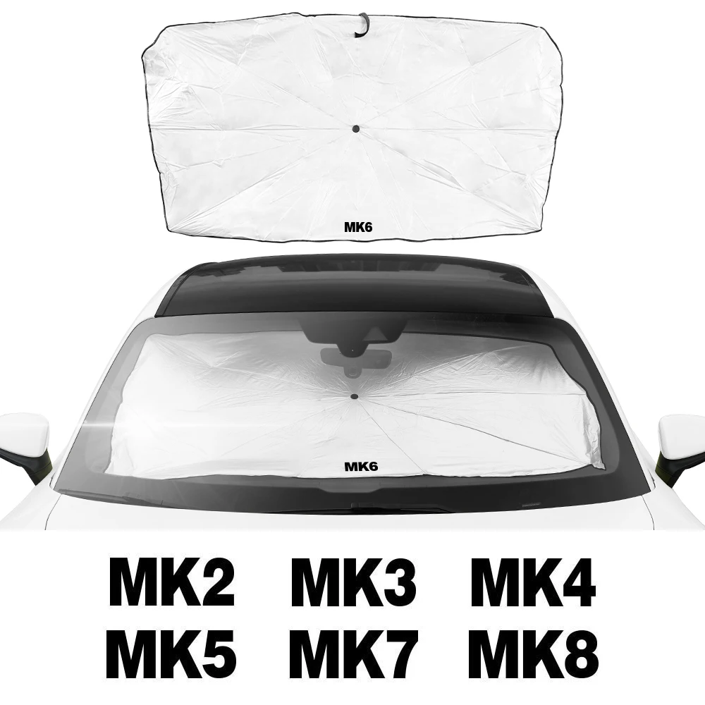 Foldable Car Sunshade Umbrella Anti UV Rays Sunlight Protective Cover Auto Accessories For VW-GOLF MK4 MK6 MK7 MK5 MK3 MK2 MK8