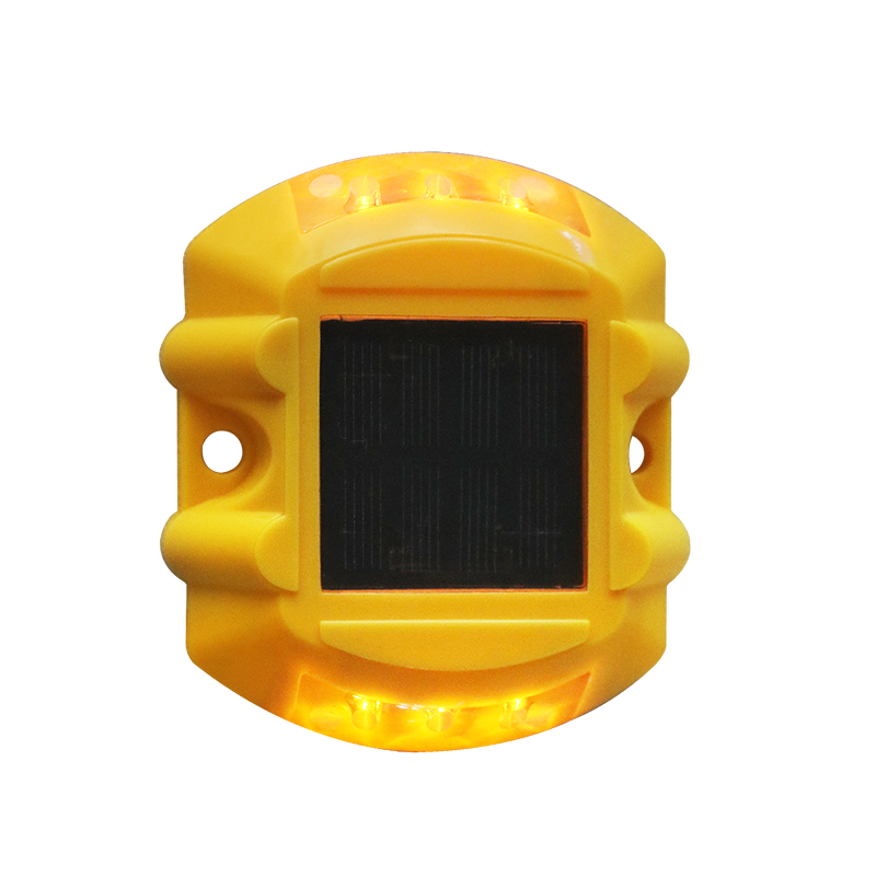 Constant Light On Colored Plastic Case Solar Ip68 Traffic Safety Driveway Marker Road Stud