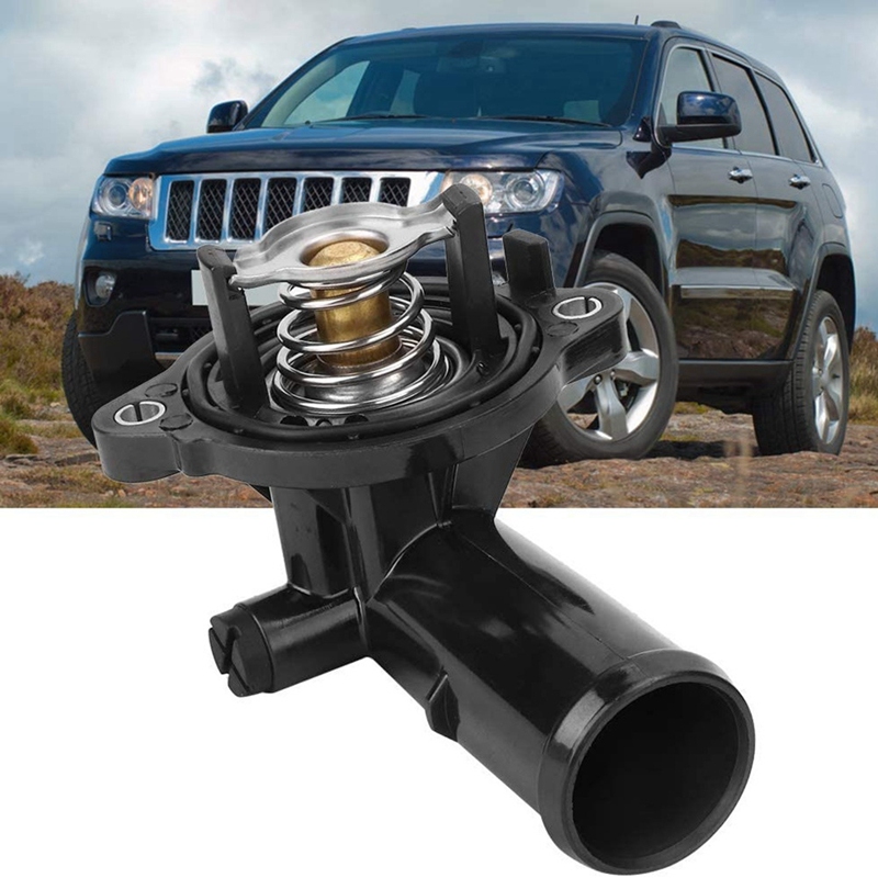 Car Engine Coolant Thermostat Housing Replacement For Jeep Wrangler Thermostat Housing Engine Cooling Valve 5184651AF