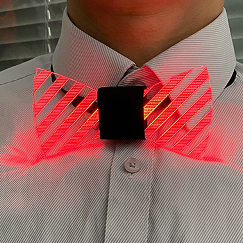 Luminous Butterfly LED Acrylic Bow Tie Men Bowtie Flashing LED Light Up Necktie Glow Party Supplies Valentine Day Novelty Gift