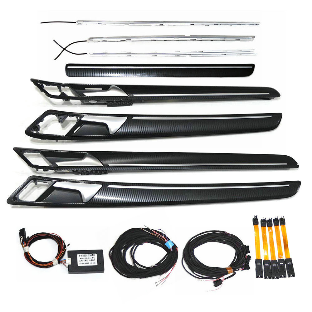 Suitable for VW Golf 7 MK7 7.5 Passenger Dashboard car Door Multicolor Ambient Light Bar Footwell Light and Wire Harness