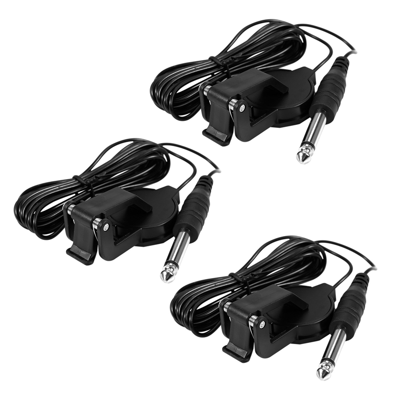 3X Clip-On Pickup For Acoustic Guitar Mandolin Bouzouki Violin Banjo Ukulele Lute