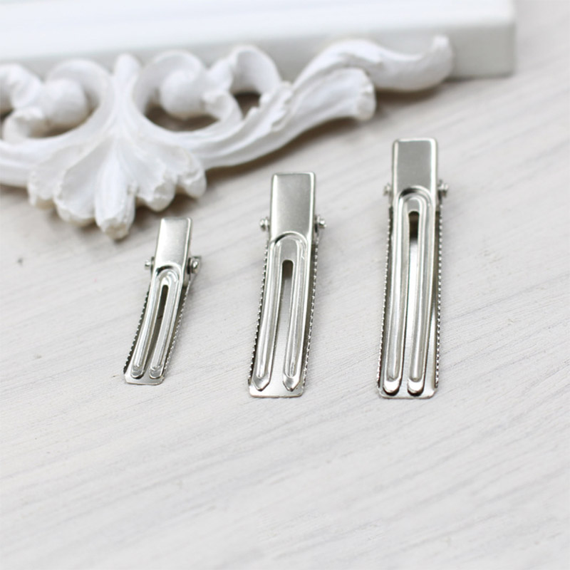 1 pack Wholesale Blank Metal Barrettes Findings 3.5cm 5cm 6cm Metal Hairgrips Charm Hair Accessories DIY Hairwear Making