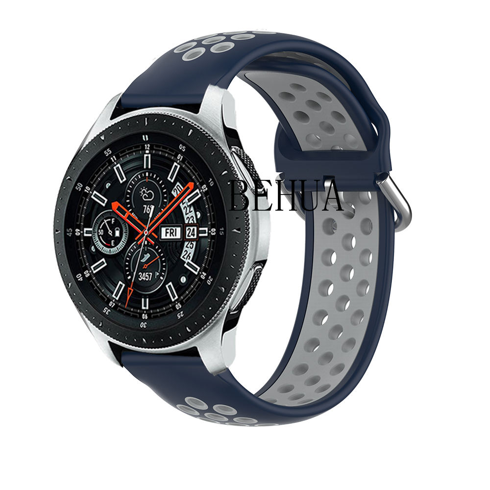 22mm WatchBand Strap For Samsung Galaxy Watch 3 45mm / Galaxy 46mm Smart Silicone WristBand For Samsung Gear S3 Bracelet belt