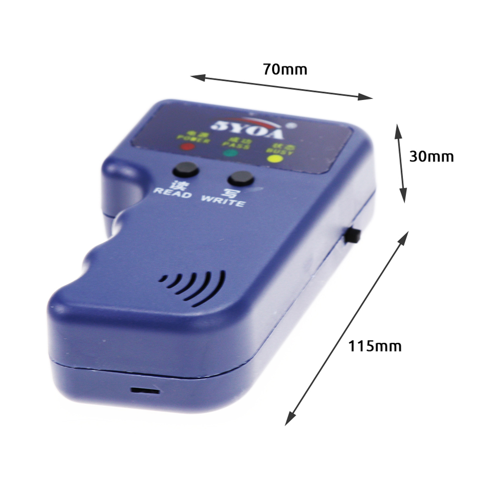 125KHz EM4100 RFID Copier Writer Duplicator Programmer Reader + T5577 EM4305 Rewritable ID Keyfobs Tags Card 5200 Handheld