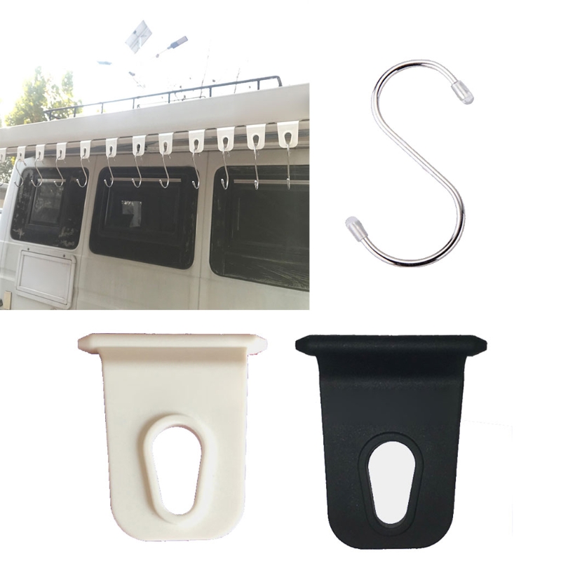 5/10 Pieces RV Awing Hanger Clothes Hook Practical Caravan Awning Hook Clothes Drying Accessories