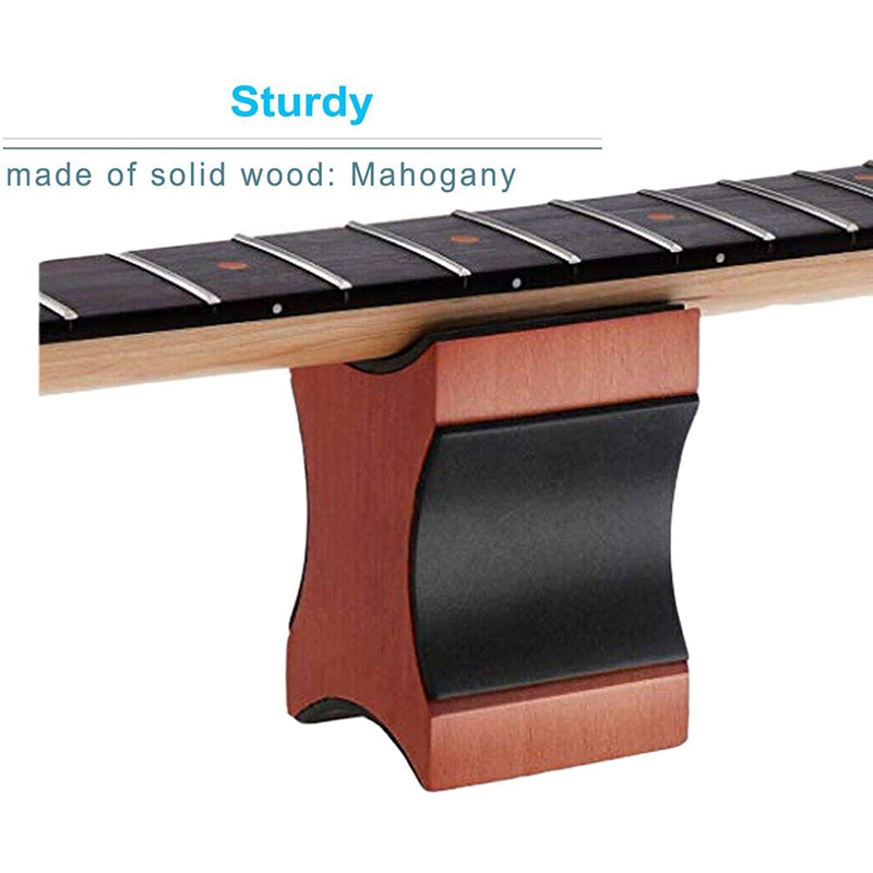 Guitar Neck Rest, Electric Acoustic & Bass Guitar Pillow For Changing Strings, String Instrument Wooden Neck Cradle