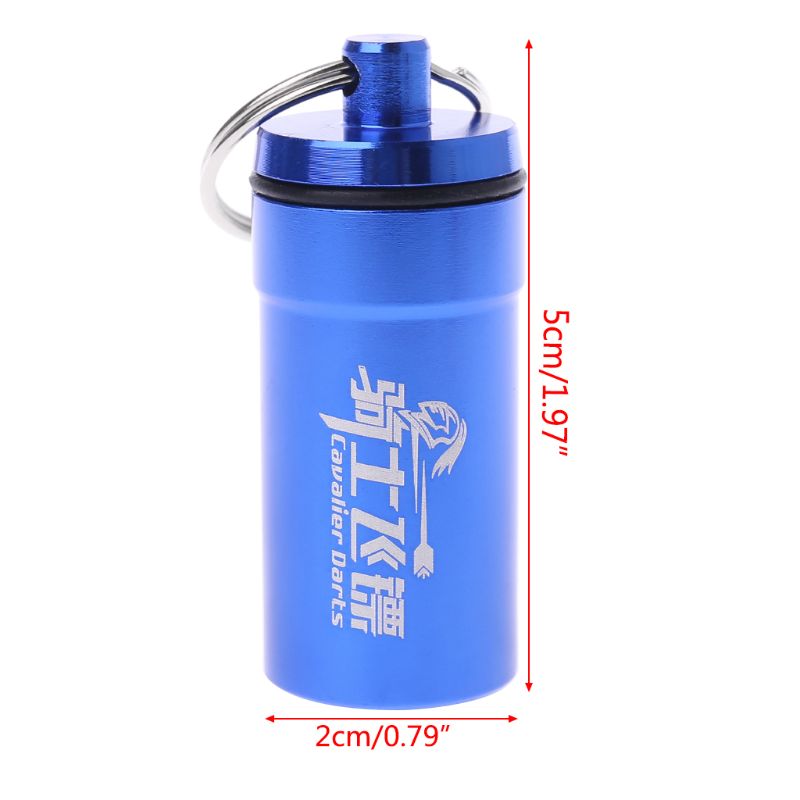 Soft Dart Head Tip Points Storage Case Portable Carry Box Flights Protector Ring Pad Holder Keyring Darts Accessory