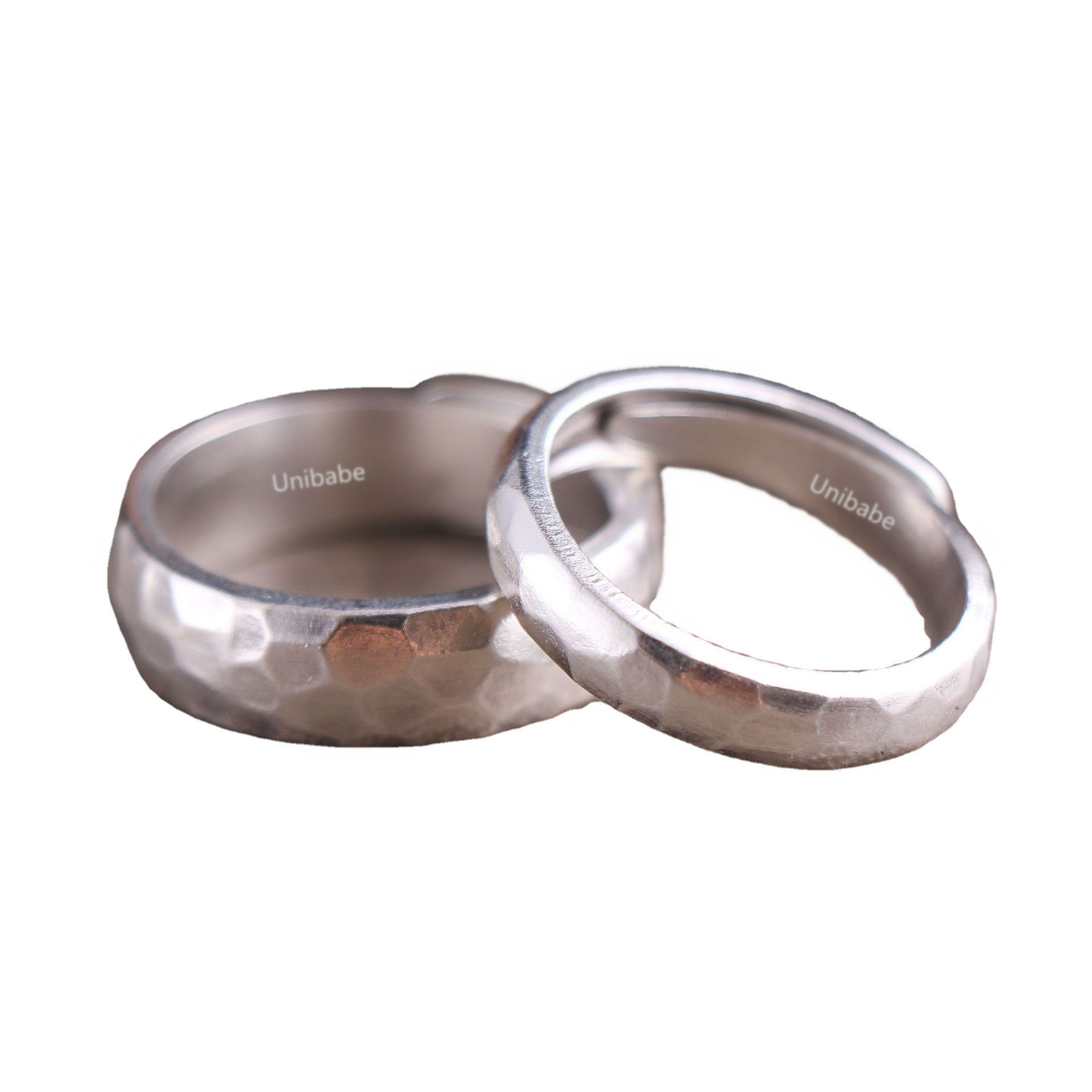 Unibabe Fine Silver 999 Sterling Silver Open Ring National Wind Silver Hand Buddhist Monastic Discipline Anniversary Gift