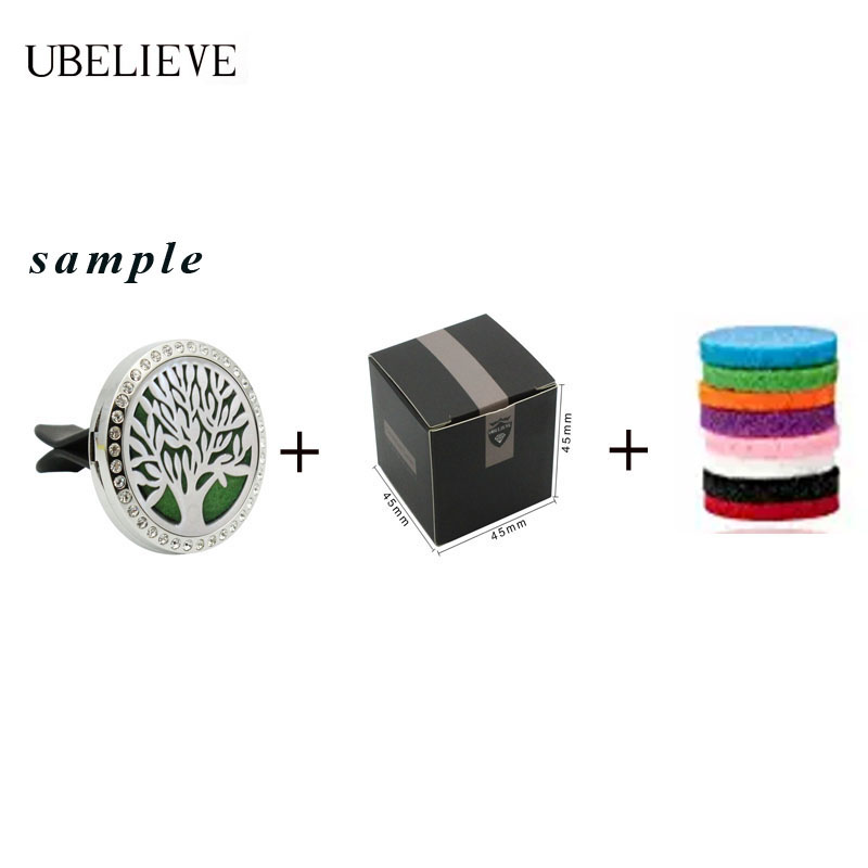 Sunflower Essential Oil Car Vent Clip Diffuser Locket Magnet Aromatherapy Car Diffuser Clip With Free Pads Car Freshener Clip