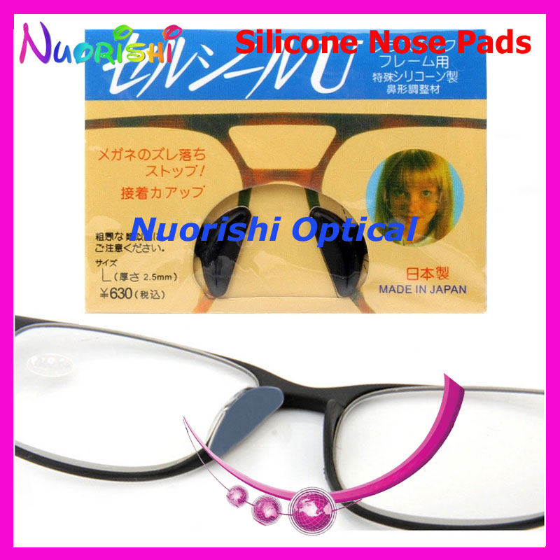 5 pairs T2000 Heighten Anti-slip Silicone Nose Pads Sticker For Plastic Acetate Glasses Sunglasses 1.8mm 2.5mm free shipping