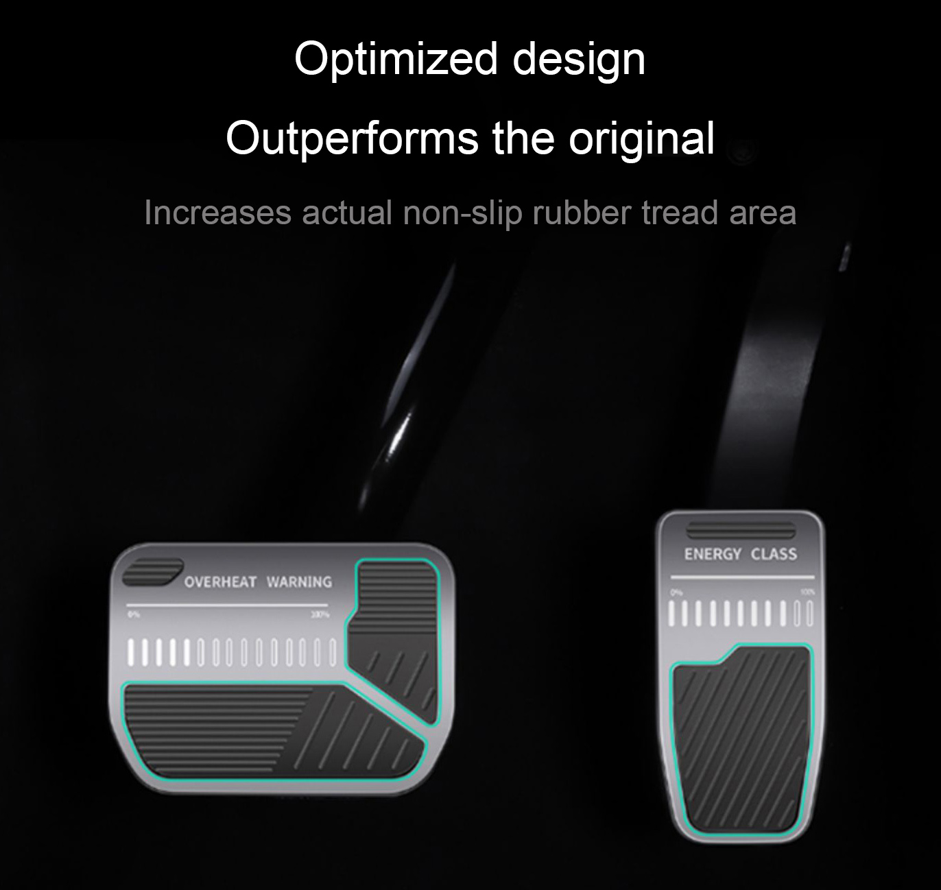 For Tesla Model Y/3 2021-2023 Foot Pedals Cover Accessories Fuel Brake Rest Pads Mat Rest Brake Pedal Anti Slip Wear Resistant