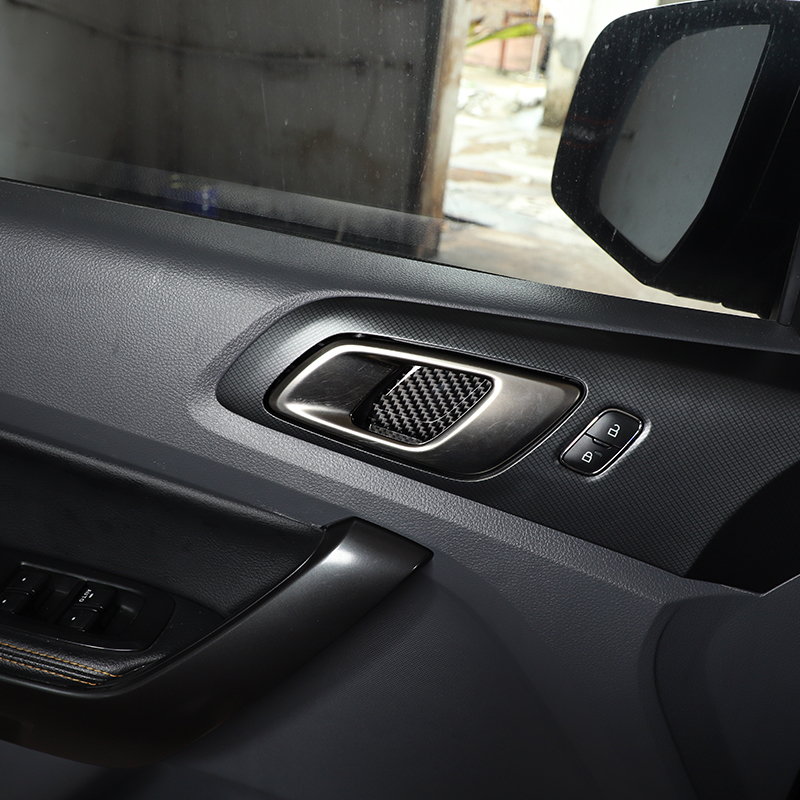 For Ford Ranger 2015-2021 Car Gear Panel Central Control Instrument Decorative Panel Interior Sticker Car Accessories