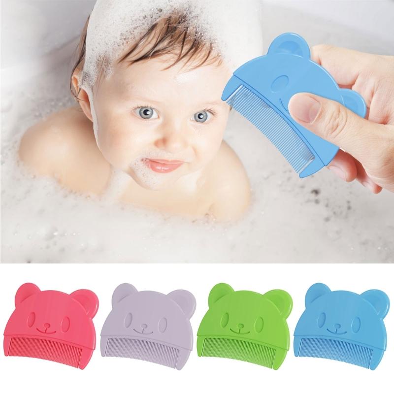 Soft Hair Comb Finest Tooth Newborn Hair Comb Infant Head Massage Comb Bath Soothing Comb Portable Combs Travel Gear