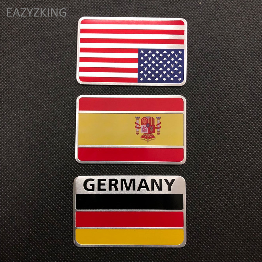 EAZYZKING Car-Styling National Flag Stickers for Land Rover Range Rover Evoque Freelander Discovery