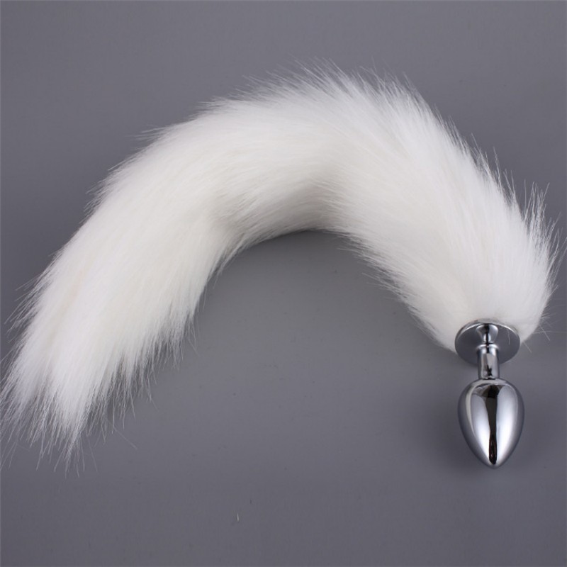 BDSM Erotic Inseparable Plush Fox Tail Butt Plug with Fetish Anal Sex Toys for Woman Man Couples Cosplay Adult Game Shop