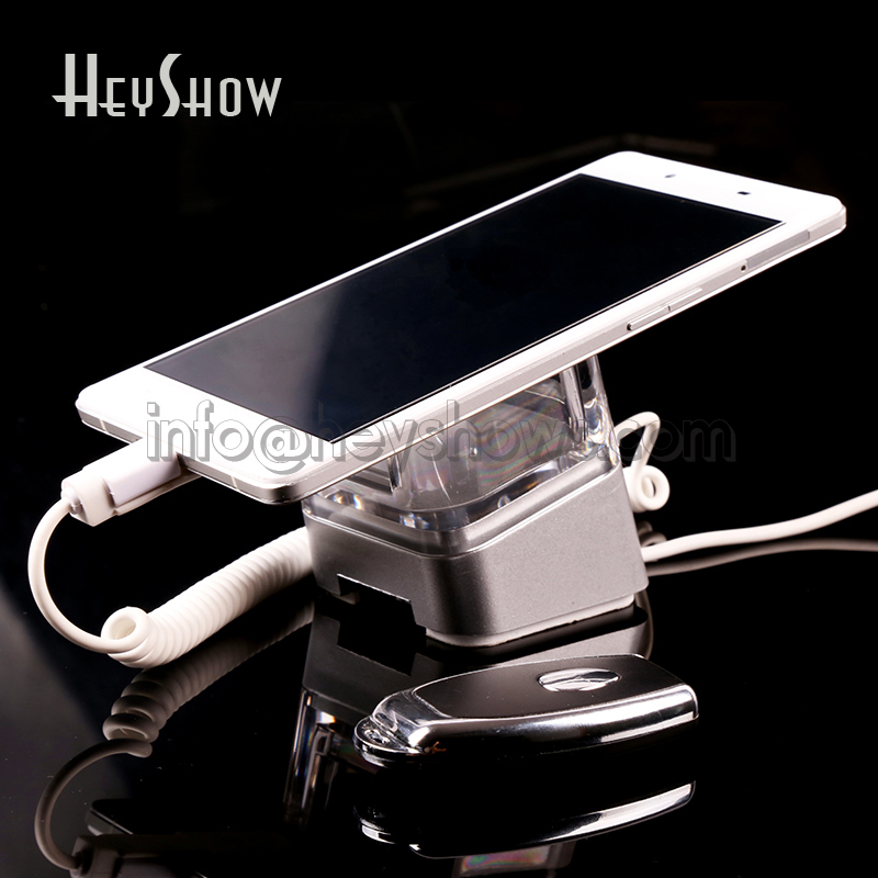 Acrylic Mobile Phone Security Stand, Cellphone Display, Burglar Alarm System, iPhone, iPad, Tablet, Anti-Theft Device Holder